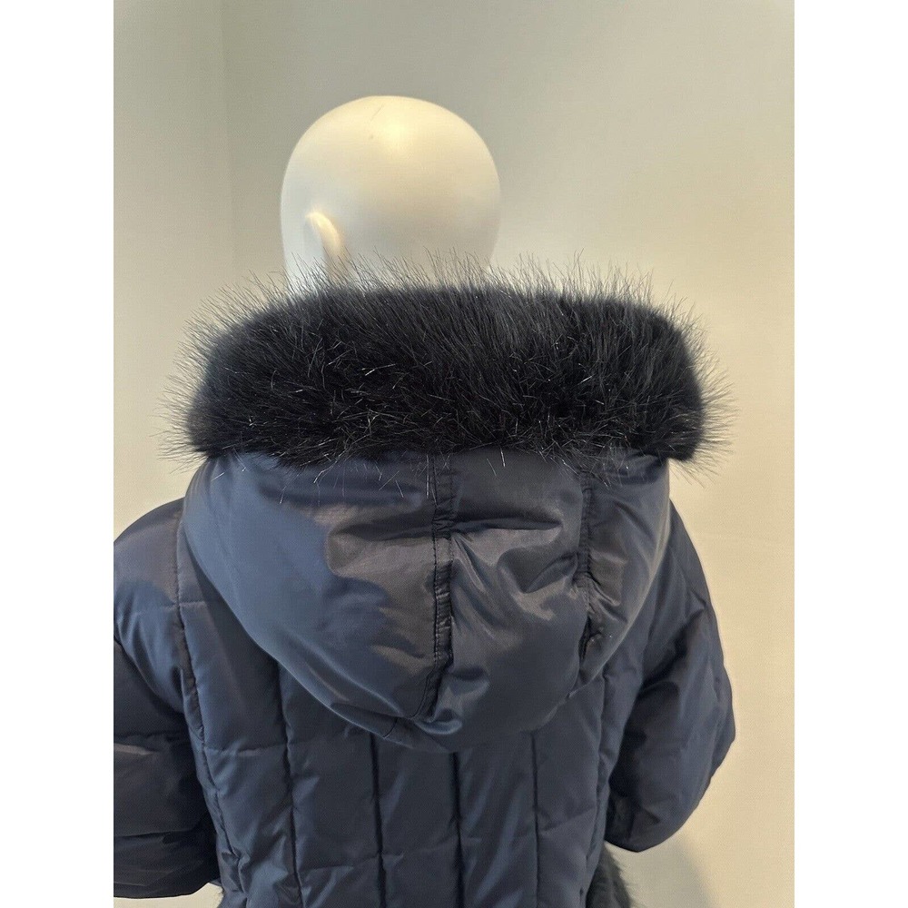 Crewcuts Girls Coat Blue Primaloft Puffer Faux Fur Jacket - Size 16 Orig.$239 - Picture 10 of 13